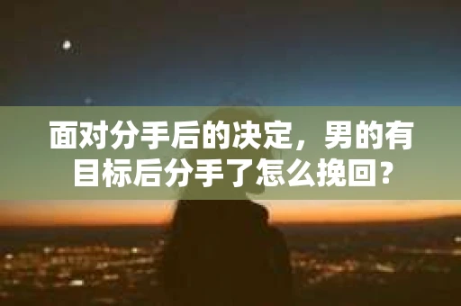面对分手后的决定，男的有目标后分手了怎么挽回？