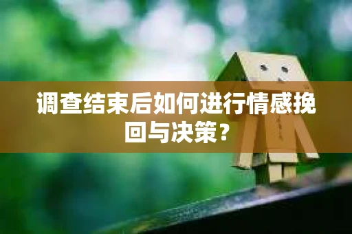调查结束后如何进行情感挽回与决策？