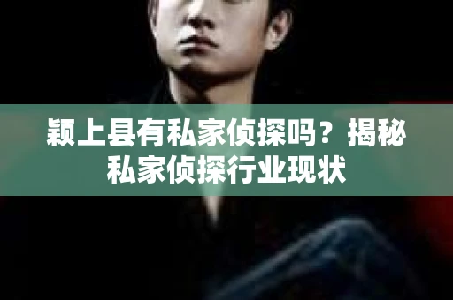 颖上县有私家侦探吗？揭秘私家侦探行业现状