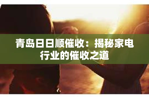 青岛日日顺催收：揭秘家电行业的催收之道