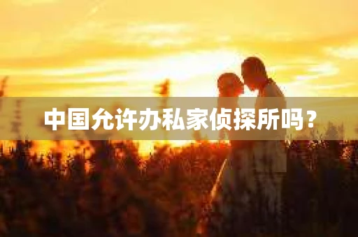 中国允许办私家侦探所吗？
