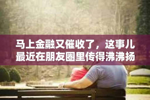 马上金融又催收了，这事儿最近在朋友圈里传得沸沸扬扬。说实话，我也有点好奇，这马上金融到底是怎么回事？催收又是怎么一回事？今天，我就来跟大家聊聊这个话题。
