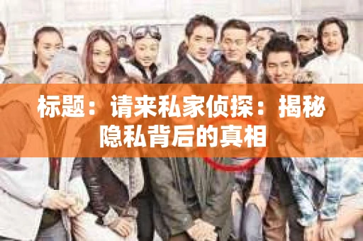 标题：请来私家侦探：揭秘隐私背后的真相