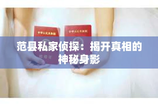 范县私家侦探：揭开真相的神秘身影
