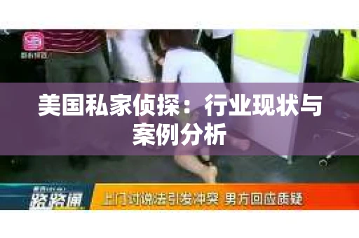 美国私家侦探：行业现状与案例分析