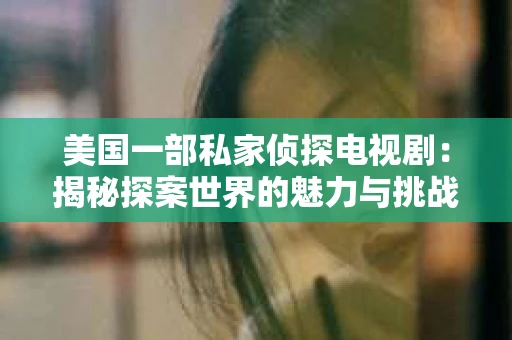 美国一部私家侦探电视剧：揭秘探案世界的魅力与挑战