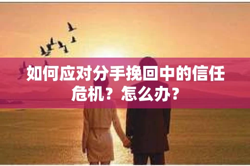 如何应对分手挽回中的信任危机？怎么办？