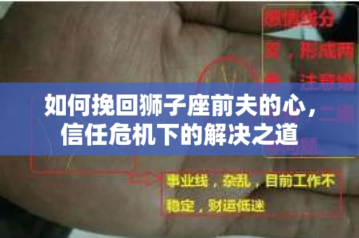 如何挽回狮子座前夫的心，信任危机下的解决之道