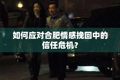 如何应对合肥情感挽回中的信任危机？