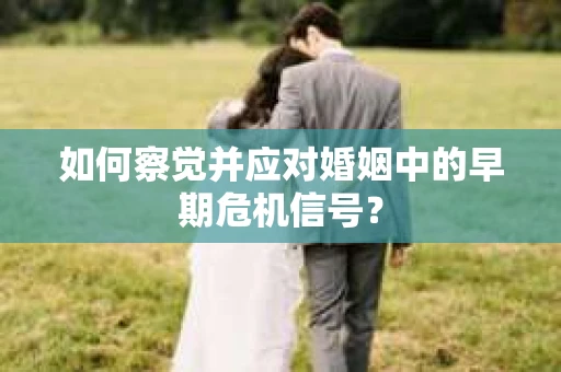 如何察觉并应对婚姻中的早期危机信号？