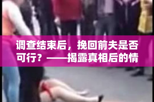 调查结束后，挽回前夫是否可行？——揭露真相后的情感疗愈与人生决策