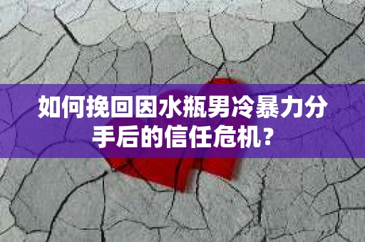 如何挽回因水瓶男冷暴力分手后的信任危机？