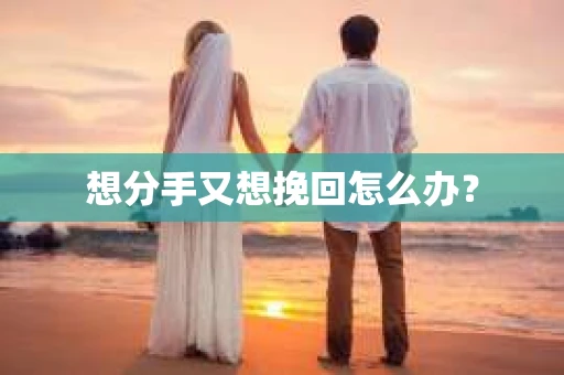 想分手又想挽回怎么办？
